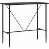 Hommoo Table De Bar Noir 120x60x110 Cm MDF HDV23143