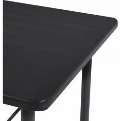 Hommoo Table De Bar Noir 120x60x110 Cm MDF HDV23143 11 Hommoo Table De Bar Noir 120x60x110 Cm MDF HDV23143 -Table haute et bar Soldes 25323528 5