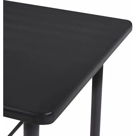 Hommoo Table De Bar Noir 120x60x110 Cm MDF HDV23143 7 Hommoo Table De Bar Noir 120x60x110 Cm MDF HDV23143 – Image 5