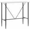 Hommoo Table De Bar Blanc 120 X 60 X 110 Cm MDF HDV23144 -Table haute et bar Soldes 25323533 1