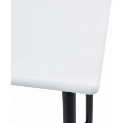 Hommoo Table De Bar Blanc 60 X 60 X 111 Cm MDF HDV23147 -Table haute et bar Soldes 25323548 4