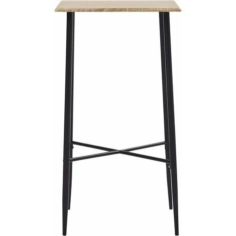 Hommoo Table De Bar Chene 60 X 60 X 111 Cm MDF HDV23148 4 Hommoo Table De Bar Chene 60 X 60 X 111 Cm MDF HDV23148 – Image 2