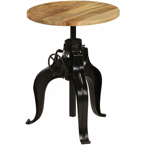 TRUE DEAL Table De Bar Bois De Manguier Massif 60 X (76-110) Cm 3 TRUE DEAL Table De Bar Bois De Manguier Massif 60 X (76-110) Cm