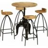 TRUE DEAL Meuble De Bar 5 Pcs Bois Massif De Manguier -Table haute et bar Soldes 26221485 1