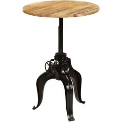 TRUE DEAL Meuble De Bar 5 Pcs Bois Massif De Manguier -Table haute et bar Soldes 26221485 5