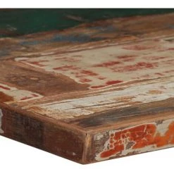 TRUE DEAL Mobilier De Bar 3 Pcs Bois De Récupération Massif Multicolore -Table haute et bar Soldes 26221604 4