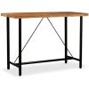 TRUE DEAL Table De Bar Bois Massif D'Acacia 150x70x107 Cm -Table haute et bar Soldes 26221622 1
