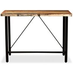 TRUE DEAL Table De Bar Bois Massif De Récupération 120 X 60 X 107 Cm 8 TRUE DEAL Table De Bar Bois Massif De Récupération 120 X 60 X 107 Cm -Table haute et bar Soldes 26221626 2