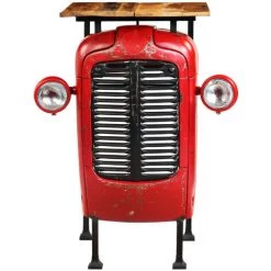 TRUE DEAL Meuble De Bar 3 Pcs Bois Massif De Manguier 60x60x107 Cm -Table haute et bar Soldes 26222574 4