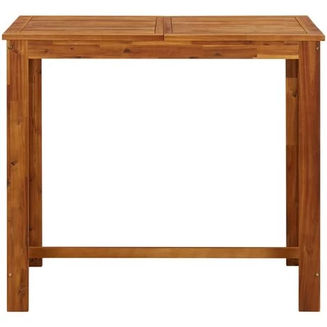 TRUE DEAL Table De Bar Bois D'acacia Massif 120 X 60 X 105 Cm 4 TRUE DEAL Table De Bar Bois D'acacia Massif 120 X 60 X 105 Cm – Image 2