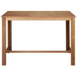 TRUE DEAL Table De Bar Bois D'acacia Solide 150 X 70 X 105 Cm -Table haute et bar Soldes 26223017 2