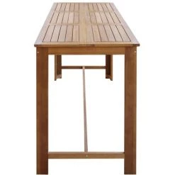 TRUE DEAL Table De Bar Bois D'acacia Solide 150 X 70 X 105 Cm -Table haute et bar Soldes 26223017 3
