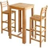 TRUE DEAL Table Et Chaises De Bar 3 Pcs Bois D'acacia Massif -Table haute et bar Soldes 26223021 1