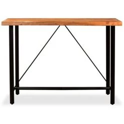 TRUE DEAL Ensemble De Bar 7 Pcs Bois D'acacia Massif Et De Récupération -Table haute et bar Soldes 26265596 3