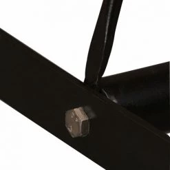 TRUE DEAL Ensemble De Bar 7 Pcs Bois D'acacia Cuir Véritable Et Toile -Table haute et bar Soldes 26265597 5