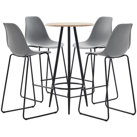 TRUE DEAL Ensemble De Bar 5 Pcs Plastique Gris 3 TRUE DEAL Ensemble De Bar 5 Pcs Plastique Gris