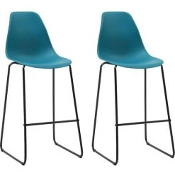 TRUE DEAL Ensemble De Bar 3 Pcs Plastique Turquoise 11 TRUE DEAL Ensemble De Bar 3 Pcs Plastique Turquoise -Table haute et bar Soldes 26269132 5