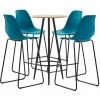TRUE DEAL Ensemble De Bar 5 Pcs Plastique Turquoise 2 TRUE DEAL Ensemble De Bar 5 Pcs Plastique Turquoise -Table haute et bar Soldes 26269133 1