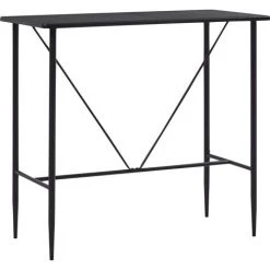 TRUE DEAL Ensemble De Bar 5 Pcs Plastique Gris -Table haute et bar Soldes 26269177 2