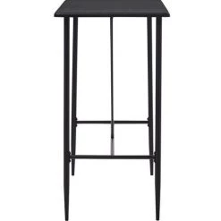 TRUE DEAL Ensemble De Bar 5 Pcs Similicuir Noir -Table haute et bar Soldes 26269183 4
