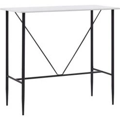 TRUE DEAL Ensemble De Bar 5 Pcs Plastique Noir -Table haute et bar Soldes 26269198 2