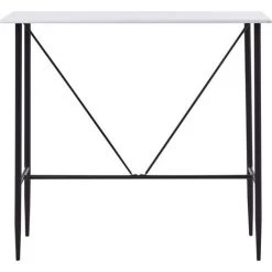 TRUE DEAL Ensemble De Bar 5 Pcs Plastique Gris -Table haute et bar Soldes 26269199 3
