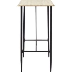 TRUE DEAL Ensemble De Bar 5 Pcs Plastique Noir -Table haute et bar Soldes 26269222 4