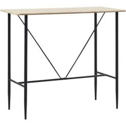 TRUE DEAL Ensemble De Bar 5 Pcs Similicuir Noir 8 TRUE DEAL Ensemble De Bar 5 Pcs Similicuir Noir -Table haute et bar Soldes 26269230 2