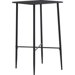 TRUE DEAL Ensemble De Bar 5 Pcs Plastique Gris -Table haute et bar Soldes 26269275 2