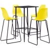 TRUE DEAL Ensemble De Bar 5 Pcs Plastique Jaune 1 TRUE DEAL Ensemble De Bar 5 Pcs Plastique Jaune -Table haute et bar Soldes 26269285 1