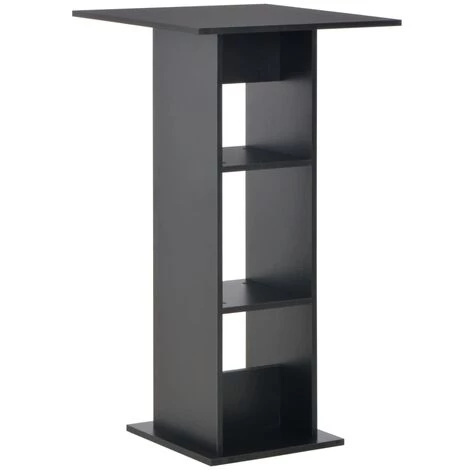 TRUE DEAL Table De Bar Noir 60x60x110 Cm 3 TRUE DEAL Table De Bar Noir 60x60x110 Cm