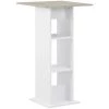 TRUE DEAL Table De Bar Blanc 60x60x110 Cm -Table haute et bar Soldes 26269513 1