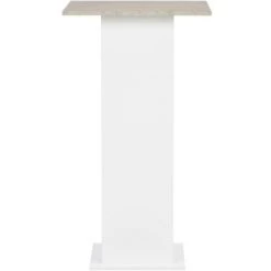 TRUE DEAL Table De Bar Blanc 60x60x110 Cm -Table haute et bar Soldes 26269513 3
