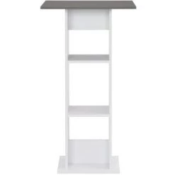 TRUE DEAL Table De Bar Blanc 60x60x110 Cm 8 TRUE DEAL Table De Bar Blanc 60x60x110 Cm -Table haute et bar Soldes 26269517 2