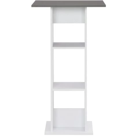 TRUE DEAL Table De Bar Blanc 60x60x110 Cm 4 TRUE DEAL Table De Bar Blanc 60x60x110 Cm – Image 2