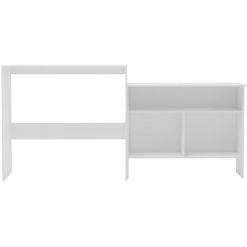 TRUE DEAL Table De Bar Avec 2 Dessus De Table Blanc 130 X 40 X 120 Cm 9 TRUE DEAL Table De Bar Avec 2 Dessus De Table Blanc 130 X 40 X 120 Cm -Table haute et bar Soldes 26269539 3