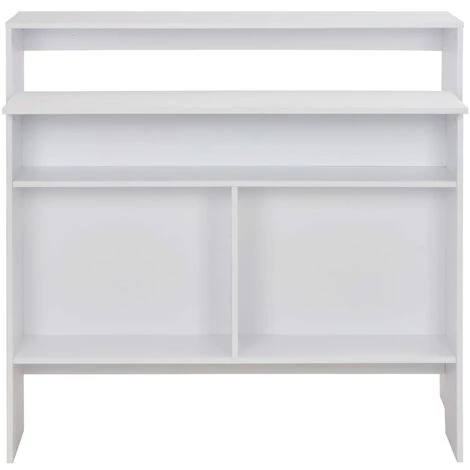 TRUE DEAL Table De Bar Avec 2 Dessus De Table Blanc 130 X 40 X 120 Cm 7 TRUE DEAL Table De Bar Avec 2 Dessus De Table Blanc 130 X 40 X 120 Cm – Image 5