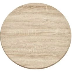 TRUE DEAL Table De Bar Chêne 60 X 107,5 Cm MDF -Table haute et bar Soldes 26270904 2