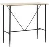TRUE DEAL Table De Bar Chêne 120 X 60 X 110 Cm MDF 2 TRUE DEAL Table De Bar Chêne 120 X 60 X 110 Cm MDF -Table haute et bar Soldes 26270907 1