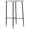 TRUE DEAL Table De Bar Chêne 60 X 60 X 111 Cm MDF -Table haute et bar Soldes 26270911 1
