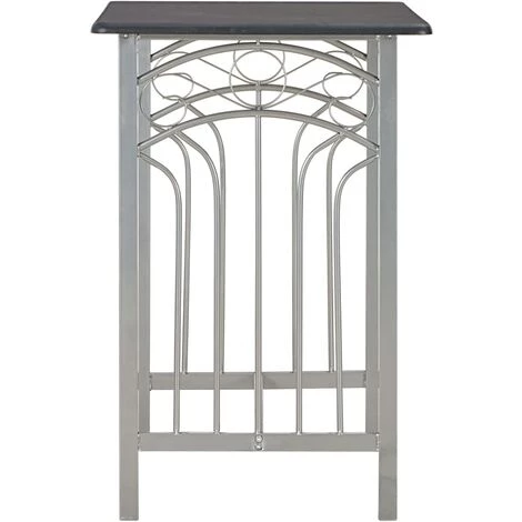 TRUE DEAL Ensemble De Bar 3 Pcs Bois Et Acier Noir 6 TRUE DEAL Ensemble De Bar 3 Pcs Bois Et Acier Noir – Image 4