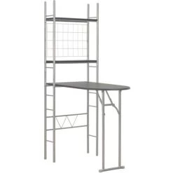 TRUE DEAL Ensemble à Dîner Pliant 3 Pcs Et étagère De Rangement MDF Acier 9 TRUE DEAL Ensemble à Dîner Pliant 3 Pcs Et étagère De Rangement MDF Acier -Table haute et bar Soldes 26273927 3