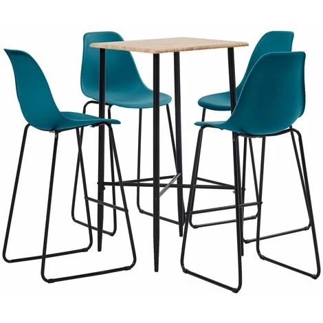 TRUE DEAL Ensemble De Bar 5 Pcs Plastique Turquoise 3 TRUE DEAL Ensemble De Bar 5 Pcs Plastique Turquoise