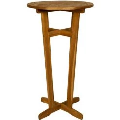 TRUE DEAL Ensemble De Bar 3 Pcs Bois D'acacia Massif -Table haute et bar Soldes 26366555 3