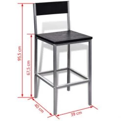 ASUPERMALL Jeu De Bar Petit-Dejeuner A Comptoir Eleve 10 ASUPERMALL Jeu De Bar Petit-Dejeuner A Comptoir Eleve -Table haute et bar Soldes 26481141 4