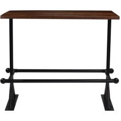 TRUE DEAL Mobilier De Bar 7 Pcs Bois De Récupération Massif -Table haute et bar Soldes 26660682 3