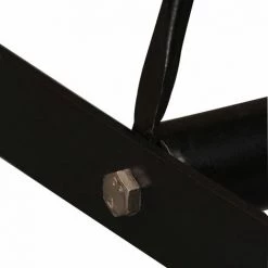 TRUE DEAL Ensemble De Bar 5 Pcs Bois D'acacia Massif Et Cuir Véritable -Table haute et bar Soldes 26661158 5