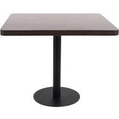 TRUE DEAL Table De Bistro Marron Foncé 80x80 Cm MDF -Table haute et bar Soldes 26661628 2