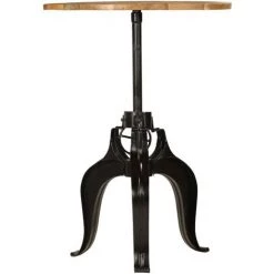 TRUE DEAL Table De Bar Bois De Manguier Massif 75 X (76-110) Cm -Table haute et bar Soldes 26682045 2