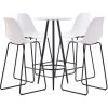 TRUE DEAL Ensemble De Bar 5 Pcs Plastique Blanc 1 TRUE DEAL Ensemble De Bar 5 Pcs Plastique Blanc -Table haute et bar Soldes 26764693 1